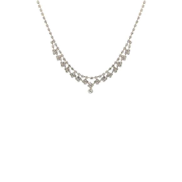 Rachell`s Boutique Jewelry - Stylish Rhinestone Design Crystal Necklace